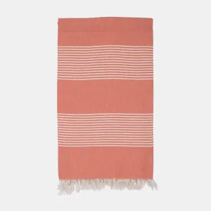 Amber Turkish Towel - Coral